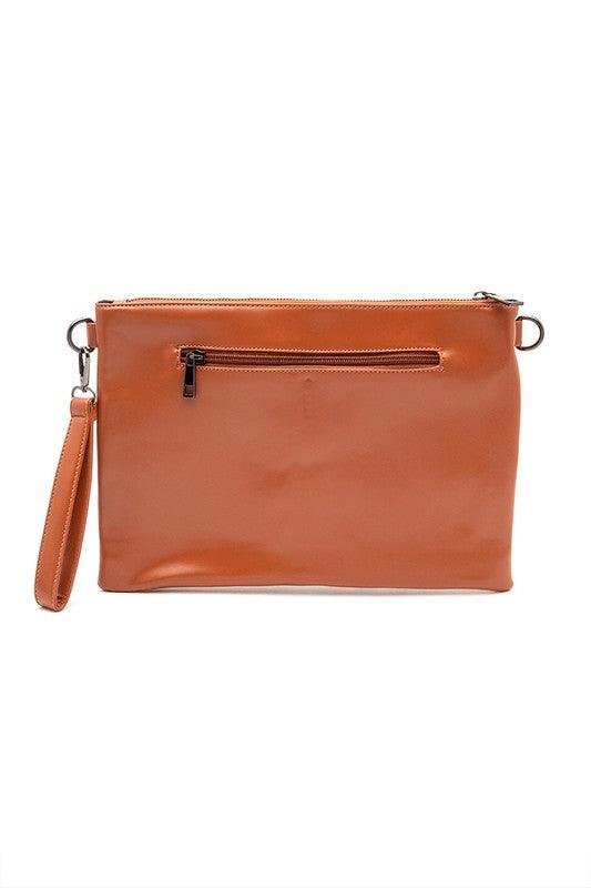 Skull Mix Studs Biker Crossbody Clutch Swing Bag - Leo’s Look Your Best