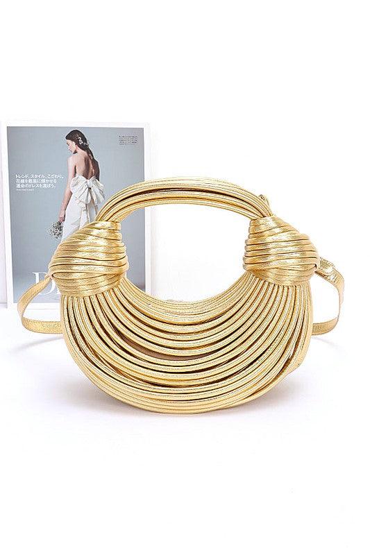 Faux Leather String Rope Top Handle Swing Bag - Leo’s Look Your Best