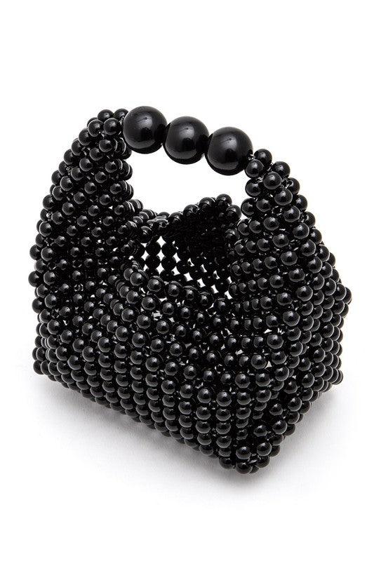 Petite Pearl Braided Top Handle Clutch Bag - Leo’s Look Your Best