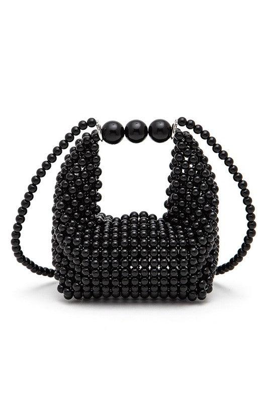 Petite Pearl Braided Top Handle Clutch Bag - Leo’s Look Your Best