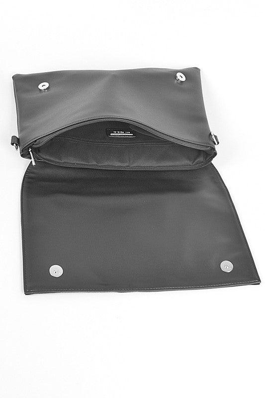 Oversize Rhinestone Lips Convertible Clutch - Leo’s Look Your Best