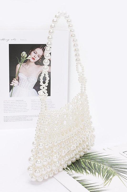 Faux Pearl Braided Shoulder Bag - Leo’s Look Your Best
