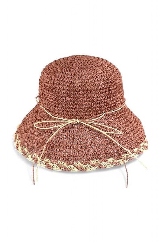 Crochet Straw Bucket Summer Hat - Leo’s Look Your Best