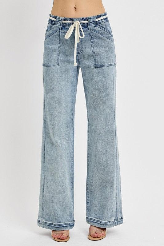 RISEN Full Size Straight Leg Jeans with Pockets Plus Size - Leo’s Look Your Best
