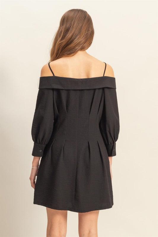HYFVE Button Down Spaghetti Strap Mini Dress with Pockets - Leo’s Look Your Best