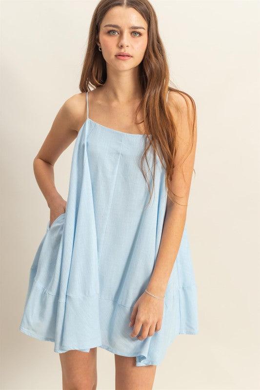 HYFVE A-Line Flowy Mini Cami Dress with Pockets - Leo’s Look Your Best