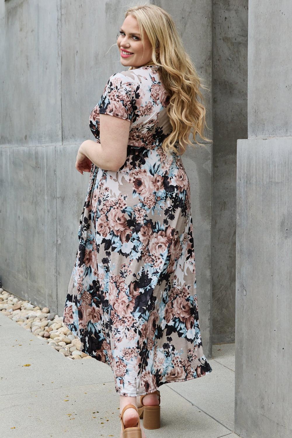 Heimish Give Me Roses Full Size Floral Maxi Wrap Dress - Leo’s Look Your Best