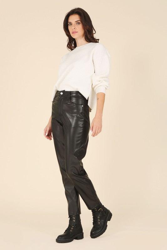 Vegan Leather Pants - Leo’s Look Your Best