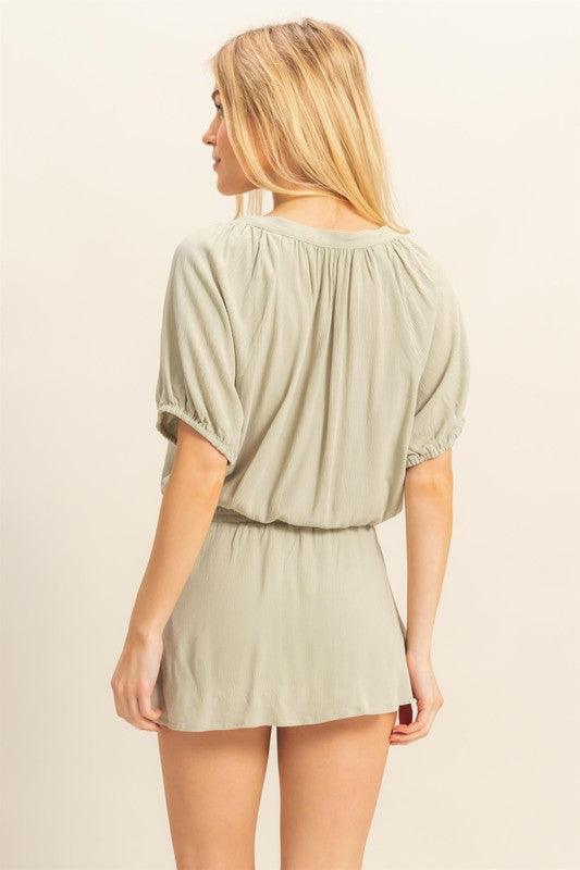 HYFVE Drawstring Hem Short Sleeve Top and Skort Set - Leo’s Look Your Best