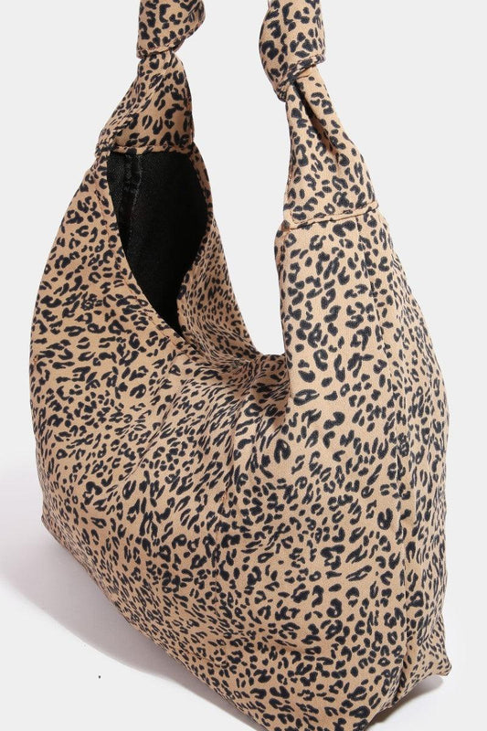 Fame Leopard Knotted Strap Shoulder Bag - Leo’s Look Your Best