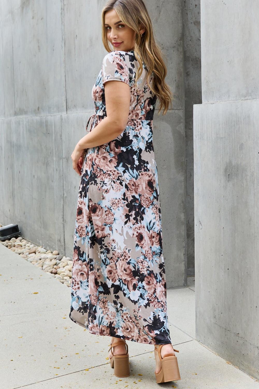 Heimish Give Me Roses Full Size Floral Maxi Wrap Dress - Leo’s Look Your Best
