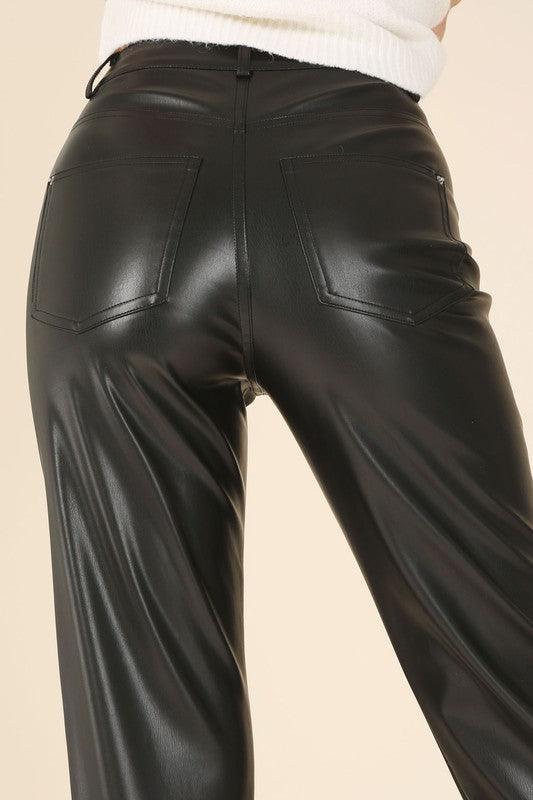 Vegan Leather Pants - Leo’s Look Your Best