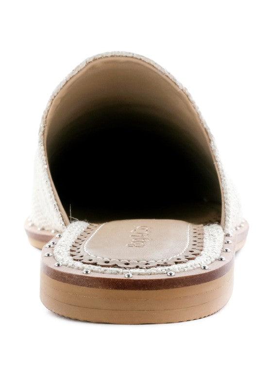 RAG & CO LIA CANVAS MULES - Leo’s Look Your Best