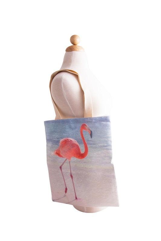 FLAMINGO SHOULDER TOTE BAG - Leo’s Look Your Best
