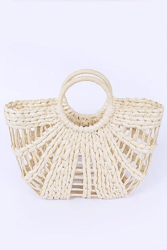 Straw Top Handle Summer Bag - Leo’s Look Your Best