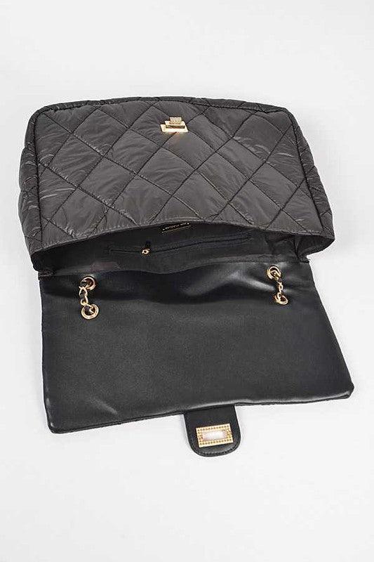 Rhinestone Iconic Top Handle Crossbody Bag - Leo’s Look Your Best