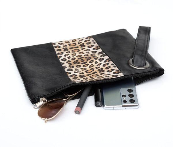 Leopard Dual Tone Clutch - Leo’s Look Your Best