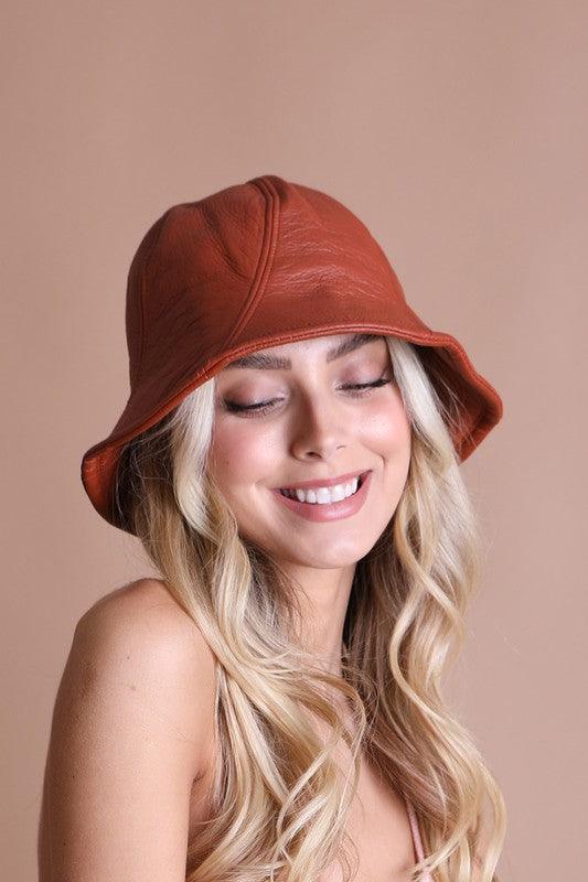 Vegan Leather Bucket Hat - Leo’s Look Your Best