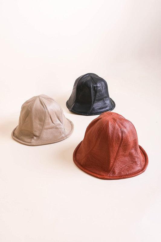 Vegan Leather Bucket Hat - Leo’s Look Your Best