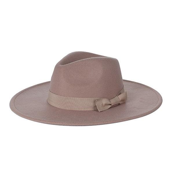 Wide Brim Ribbon Fedora - Leo’s Look Your Best