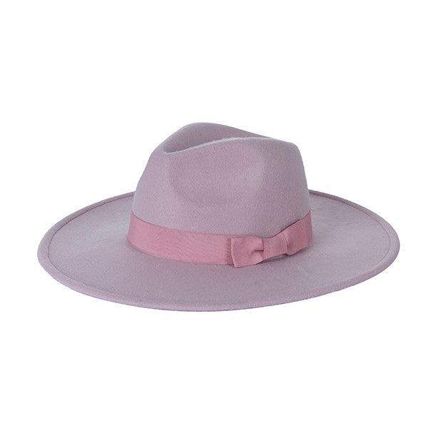 Wide Brim Ribbon Fedora - Leo’s Look Your Best