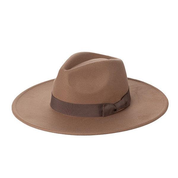 Wide Brim Ribbon Fedora - Leo’s Look Your Best