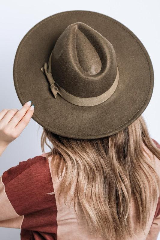 Wide Brim Ribbon Fedora - Leo’s Look Your Best