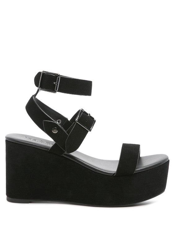 RAG&CO PORTIA LEATHER WEDGE SANDAL - Leo’s Look Your Best