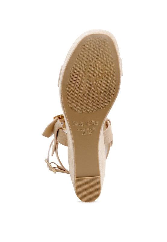 RAG&CO PORTIA LEATHER WEDGE SANDAL - Leo’s Look Your Best