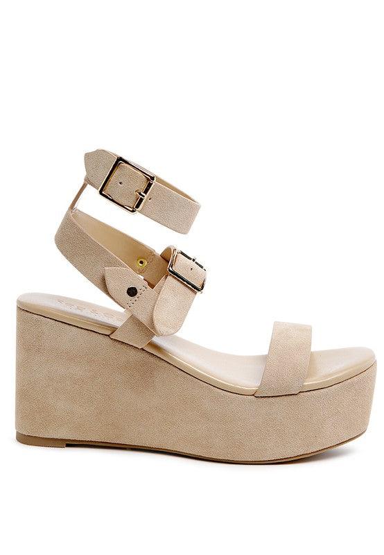 RAG&CO PORTIA LEATHER WEDGE SANDAL - Leo’s Look Your Best