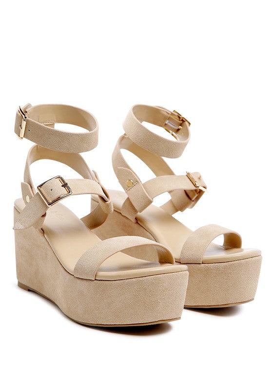 RAG&CO PORTIA LEATHER WEDGE SANDAL - Leo’s Look Your Best