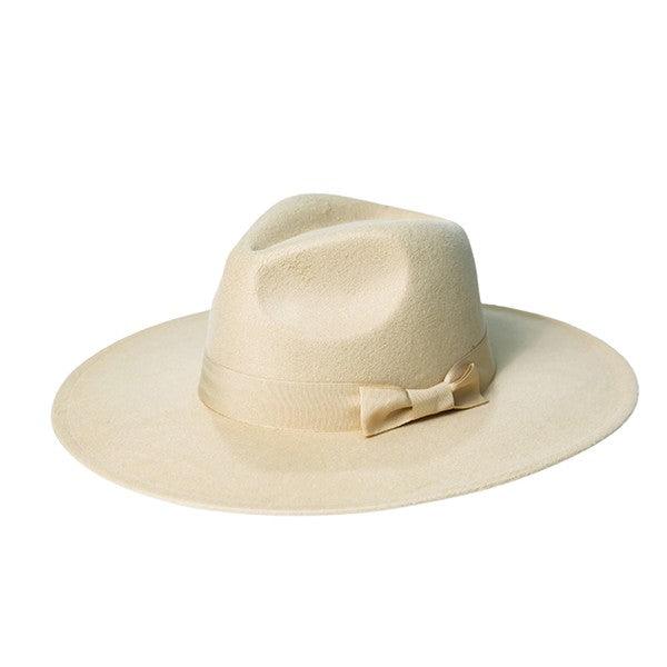 Wide Brim Ribbon Fedora - Leo’s Look Your Best