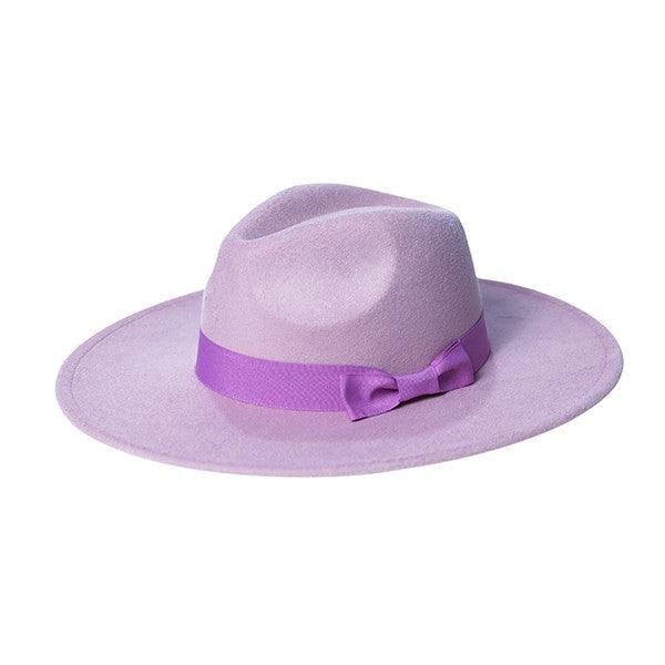 Wide Brim Ribbon Fedora - Leo’s Look Your Best