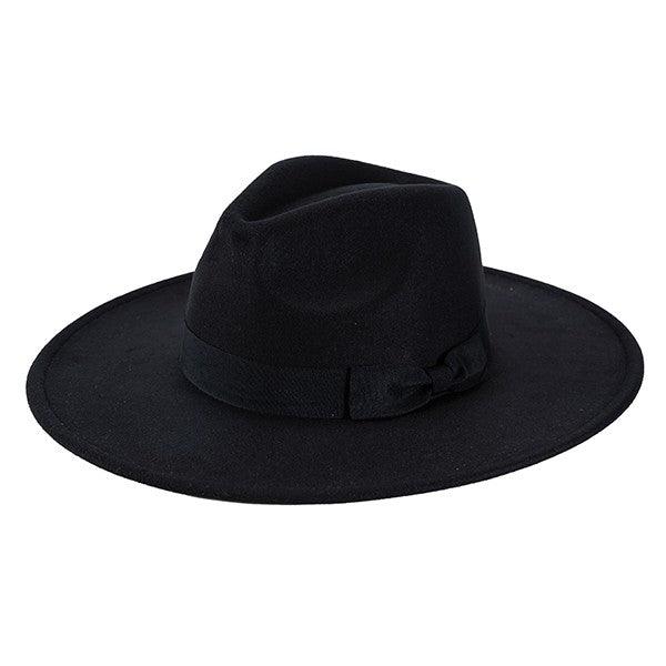 Wide Brim Ribbon Fedora - Leo’s Look Your Best