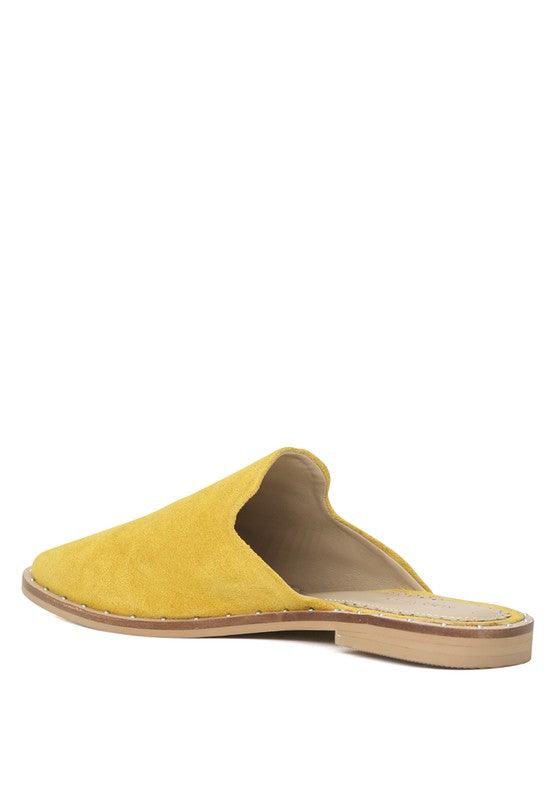 RAG & CO LIA CANVAS MULES - Leo’s Look Your Best