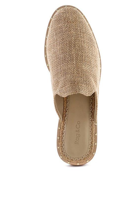 RAG & CO LIA CANVAS MULES - Leo’s Look Your Best
