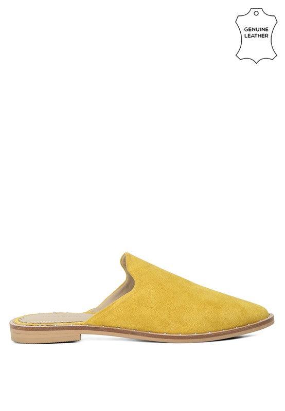 RAG & CO LIA CANVAS MULES - Leo’s Look Your Best