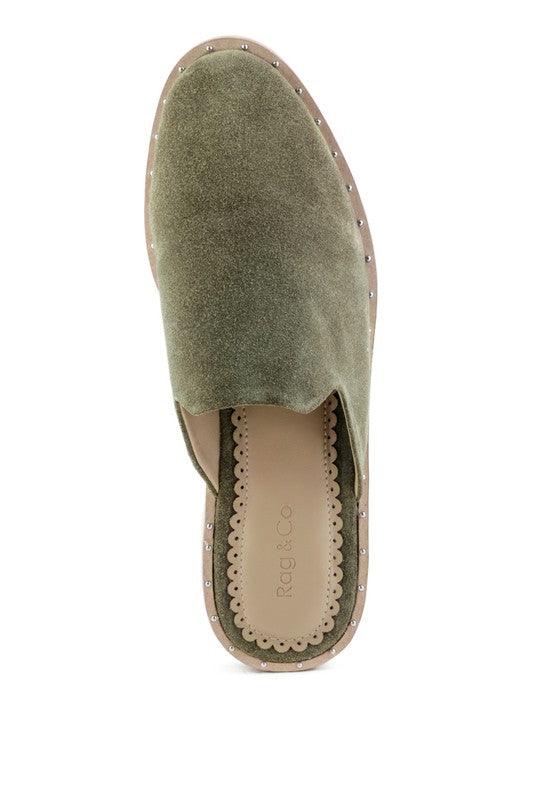 RAG & CO LIA CANVAS MULES - Leo’s Look Your Best