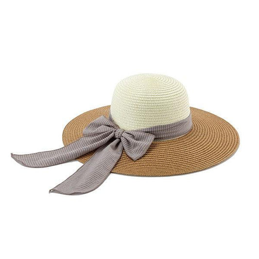 Ribbon Band Straw Hat - Leo’s Look Your Best 