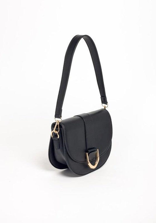 PU LEATHER MODERN SADDLE BAG - Leo’s Look Your Best