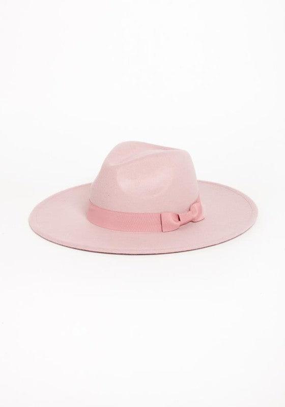 Wide Brim Ribbon Fedora - Leo’s Look Your Best