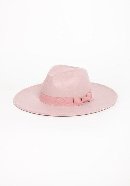 Wide Brim Ribbon Fedora - Leo’s Look Your Best 