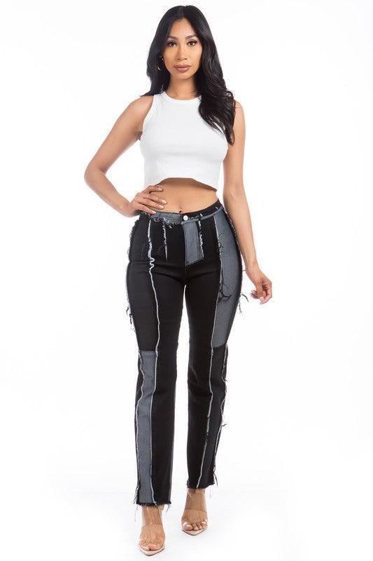 Denim Boyfriend Jeans in Black - Leo’s Look Your Best