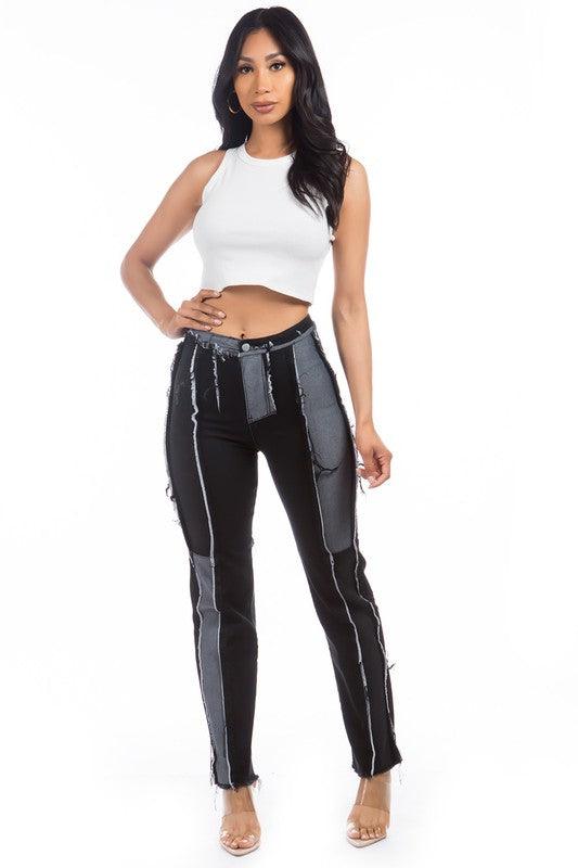 Denim Boyfriend Jeans in Black - Leo’s Look Your Best