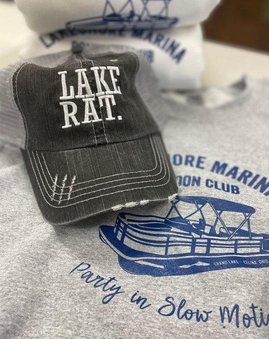 Lake Rat Embroidered Trucker Hat - Leo’s Look Your Best 