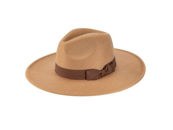 Wide Brim Ribbon Fedora - Leo’s Look Your Best