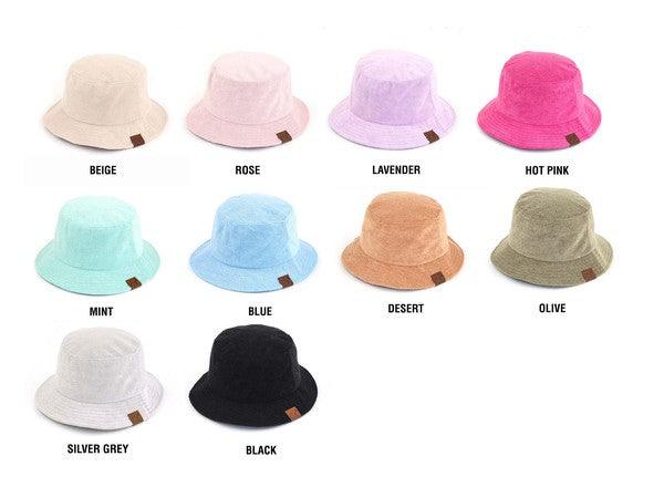 CC Terry Cloth Bucket Hat - Leo’s Look Your Best 