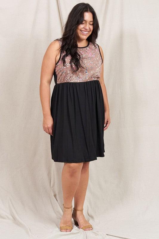 Sleeveless Branch Floral Midi Dress - Leo’s Look Your Best