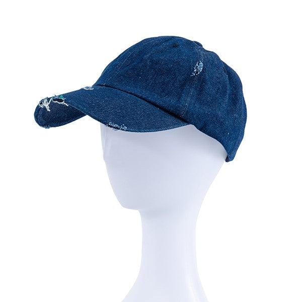 Daily Denim Distressed Cap - Leo’s Look Your Best
