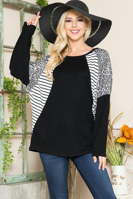 Oversized Dolman Sleeve Pullover - Leo’s Look Your Best